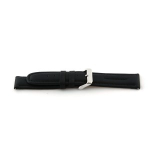 Uhrenarmband Universal F180 Leder Schwarz 18mm