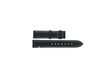 Uhrenarmband Jaguar J624-5 / J624-C Leder Schwarz 16mm