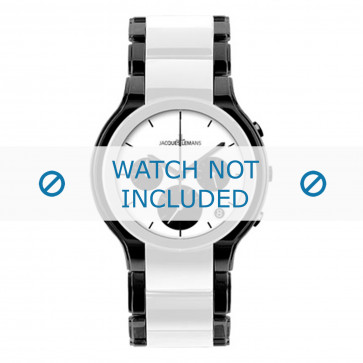 Jacques Lemans Uhrenarmband 1-1580E Keramik Zweifarbig