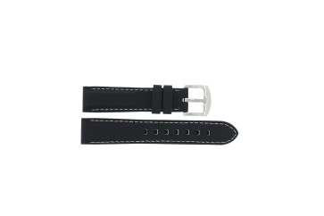 Uhrenarmband Universal JD003.01.09 Silikon Schwarz 20mm