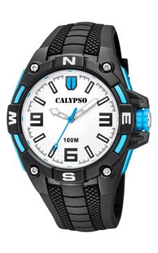Uhrenarmband Calypso K5761-1 / K5761-4 / K5761-6 Silikon Schwarz 22mm
