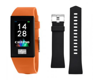 Uhrenarmband Smartwatch Calypso K8500-3 Kunststoff Schwarz 13mm