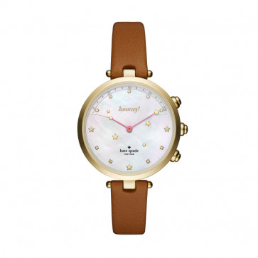 Uhrenarmband Smartwatch Kate Spade New York KST23203 Leder Braun 12mm