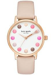 Uhrenarmband Kate Spade New York KSW1253 Leder Beige 16mm
