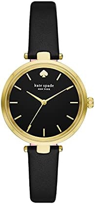 Uhrenarmband Kate Spade New York KSW9048 Leder Schwarz 16mm