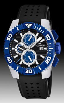 Uhrenarmband Lotus 15778-D Kautschuk Schwarz 26mm