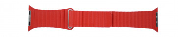Apple (Ersatzmodell) Uhrenarmband LS-AB-110 Leder Rot 42mm 