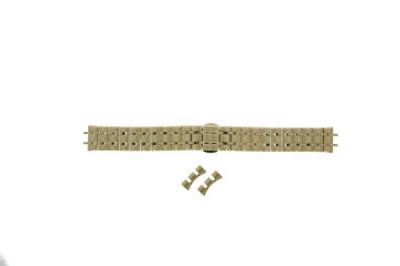 Uhrenarmband Seiko SXB434P1 / 7N89-0AY0 / M0Z6111K0 Stahl Vergoldet 16mm