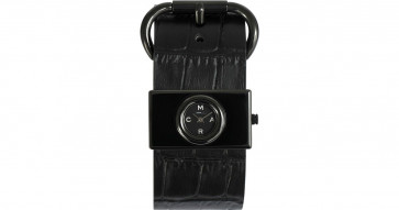 Uhrenarmband Marc by Marc Jacobs MBM1395 Leder Schwarz 30mm