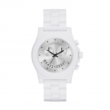 Uhrenarmband Marc by Marc Jacobs MBM4573 Kunststoff Weiss 20mm