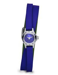 Uhrenarmband Marc by Marc Jacobs MBM5533 Silikon Blau 7mm