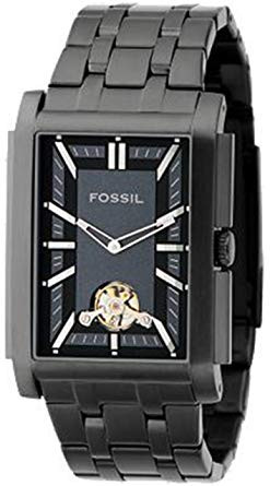 Uhrenarmband Fossil ME1043 Rostfreier Stahl Schwarz 26mm
