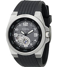 Uhrenarmband Fossil ME3004 Silikon Schwarz 20mm