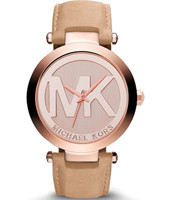 Uhrenarmband Michael Kors MK2399 Leder Beige 21mm
