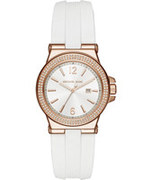 Uhrenarmband Michael Kors MK2491 Silikon Weiss 20mm