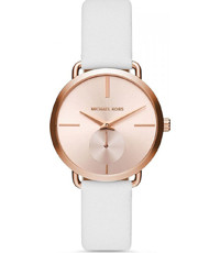 Uhrenarmband Michael Kors MK2660 Leder Weiss 16mm