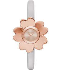 Uhrenarmband Michael Kors MK2665 Leder Weiss 8mm