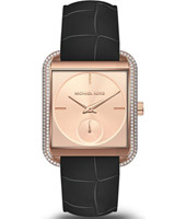 Uhrenarmband Michael Kors MK2611 Leder Schwarz 20mm