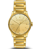 Uhrenarmband Michael Kors MK3615W Stahl Vergoldet 18mm