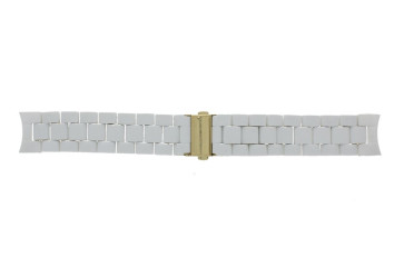 Uhrenarmband Michael Kors MK5145 Stahl Weiss 20mm