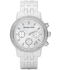 Uhrenarmband Michael Kors MK5526 Kunststoff Weiss 18mm