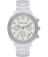 Uhrenarmband Michael Kors MK5822 Kunststoff Weiss 18mm