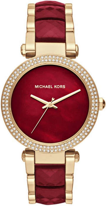 Uhrenarmband Michael Kors MK6427 Stahl Rot 20mm