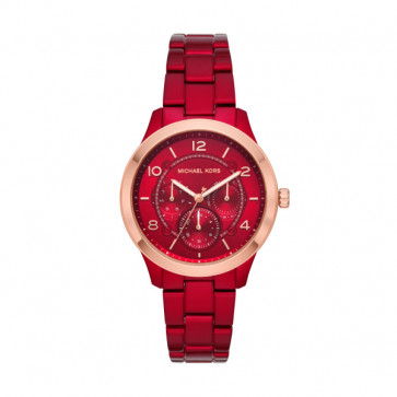 Uhrenarmband Michael Kors MK6594 Stahl Rot 18mm