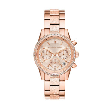 Uhrenarmband Michael Kors MK6598 Stahl Rosé 18mm