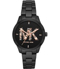 Uhrenarmband Michael Kors MK6683 Stahl Schwarz 18mm