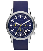 Uhrenarmband Michael Kors MK8240 Silikon Blau 22mm