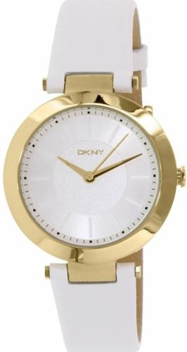 Uhrenarmband DKNY NY2295 Leder Weiss