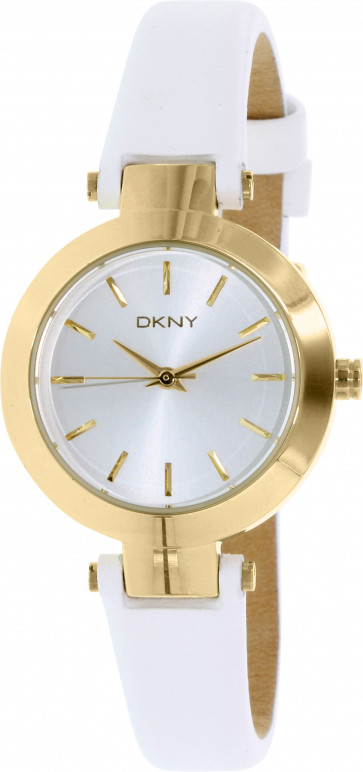 Uhrenarmband DKNY NY2353 Leder Weiss