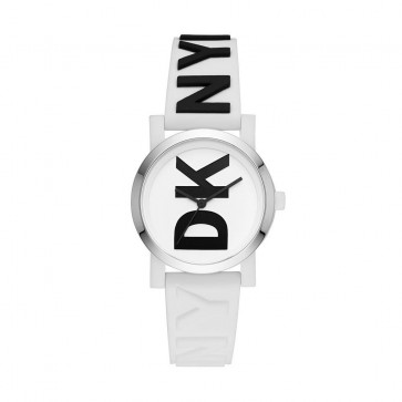 Uhrenarmband DKNY NY2725 Kunststoff Weiss 16mm