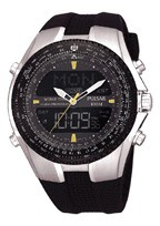 Uhrenarmband NX14-X00101 Silikon Schwarz