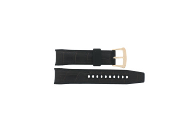 Uhrenarmband Seiko SSA374J1 / 4R71-00A0 / R037012P0 Leder/Kunststoff Braun 22mm