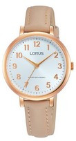 Uhrenarmband Lorus PC21-X133 / RG234MX8 / RHU093X Leder Beige 12mm