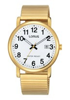 Uhrenarmband Lorus RG860CX9 / RHA064X / VJ32-X246 Stahl Vergoldet 20mm