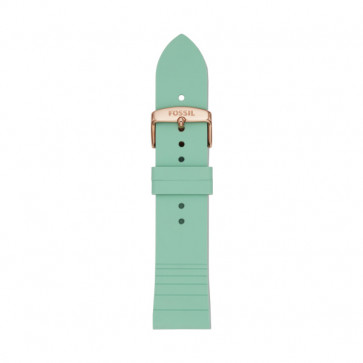 Uhrenarmband Fossil S221351 Silikon Grün 22mm