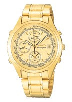 Uhrenarmband Seiko 7T32-7C60 / SDW728P1 / 43T1KG Stahl Vergoldet 19mm