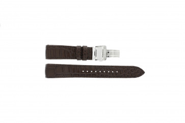 Uhrenarmband Seiko 7T04-0AA0 XL Leder Braun 21mm