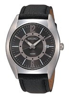 Seiko Uhrenarmband SGEC63P1 / 7N42 0CW0 Leder Schwarz 22mm + schwarzen nähte