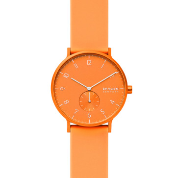 Uhrenarmband Skagen SKW6558 Silikon Orange 20mm