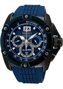 Uhrenarmband Seiko SPC075P1.7T04-0AD0 Kautschuk Blau 26mm