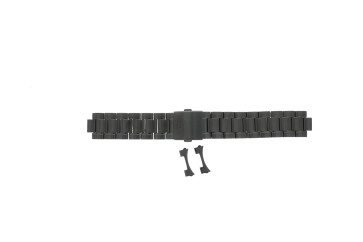 Uhrenarmband Seiko SSC559P1 / V172-0BB0 / M0EV424N0 Stahl Schwarz 20mm