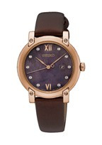 Uhrenarmband Seiko SXDG88P1 / 7N82-0JM0 / L0GN011P0 Leder Braun 14mm