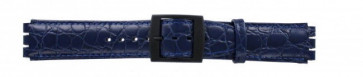Uhrenarmband Swatch SC10.05 Leder Blau 17mm
