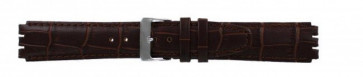 Uhrenarmband Swatch (alt.) 21414.27 Leder Braun 17mm