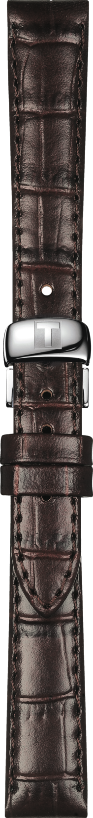 Uhrenarmband Tissot T600043485 Leder Braun 14mm