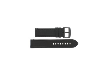 Uhrenarmband Tissot CHRONO XL / T600046826 Leder Schwarz 22mm